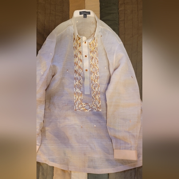 Onésimus 100% Silk Barong - Picture 1 of 4